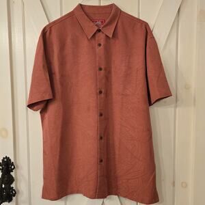 Woody's Retro Lounge Button Shirt Men's XXL Short Sleeve Pocket